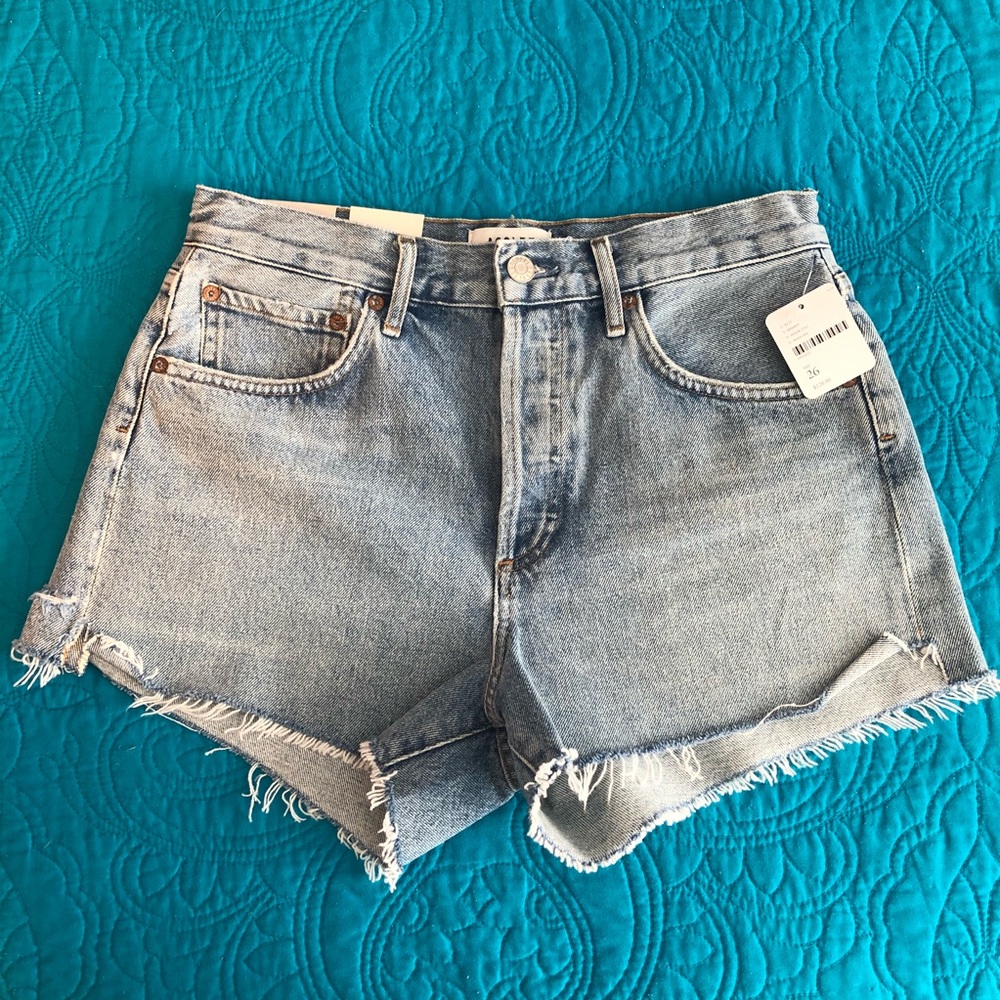 AGOLDE Parker Shorts - color Riptide, size 26